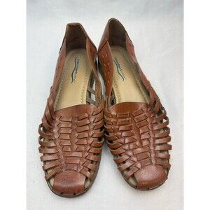 Leather Collection Vintage Sandals Women Sz 9 Wide Business Career Casual Shoes